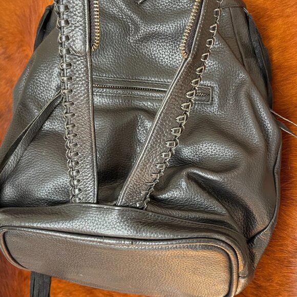 Cleobella Handmade Heavy Duty Leath Backpack/Shoulder Bag - Picture 4 of 13